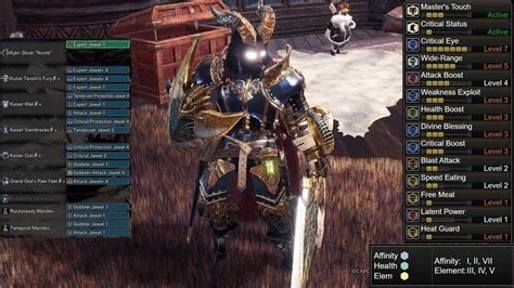 Flawless jewel mhw  MHW Wiki DB If you use any set builders like Honey Hunter or MHW Wiki DB, they provide an option to enter in your owned decorations, and then you can build sets using only decorations you have currently